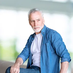 Senior Man Looking Away