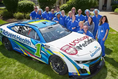 Hospital Staff with UChicago Medicine AdventHealth Car