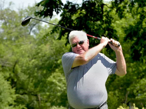 John Brockob Playing Golf
