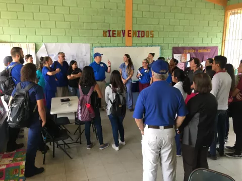 The work day site at Honduras