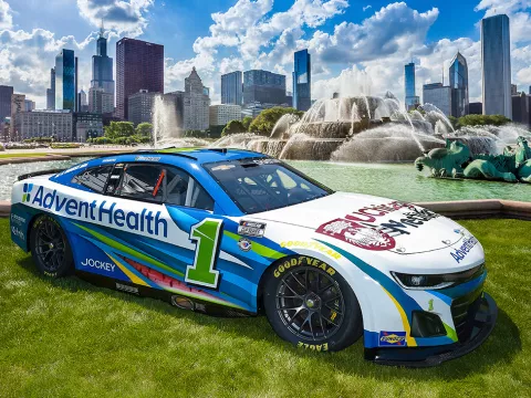 UChicago Medicine AdventHealth Nascar Car
